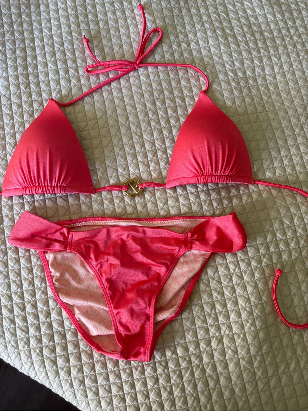 Victoria's Secret Pink Triangle Bikini Set